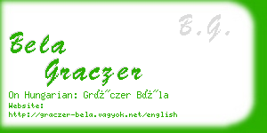 bela graczer business card
